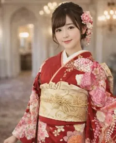 振袖 フルセット トールサイズ 裄丈長め 成人式 結婚式 一式　長襦袢サービス❣️
