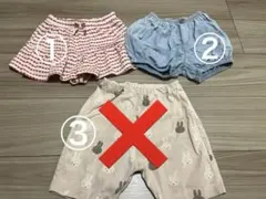 キッズ ショートパンツ２点セット100cm 90cm
