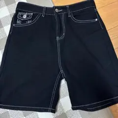 TRUE RELIGION 似メンズ ショートパンツ ブラックのサムネイル