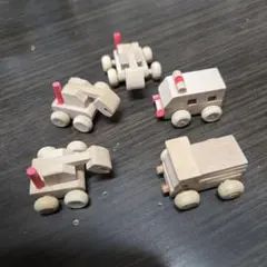 木製ミニカーセット 5台