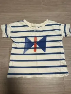 BOBO CHOSES 2018SS ボーダー蝶Tシャツ 4-5Y 110cm