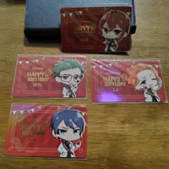 ツイステ　バースデーカードセット 4枚セット　リドル　トレイ　ケイト　デュース