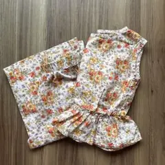 ペアマノン 花柄 セットアップ 110