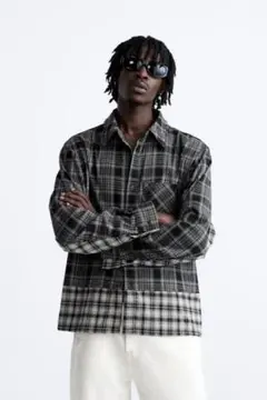 Combined Check Overshirt / Jacket ZARA