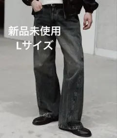 wymlidnm VINTAGE WASHED CURVED DENIM L