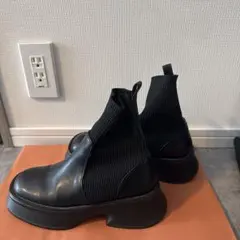 MURUA ムルーア ジャガードソックスブーツサンダル 厚底 黒 23.5cm