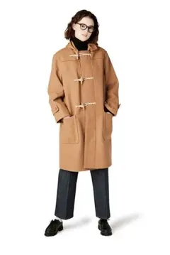 LENO CASHMERE WOOL DUFFLE COAT CAMEL 2