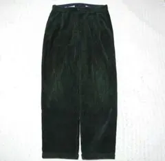 80s vintage【ウールギャバ ディープタック ワイドスラックス 極太