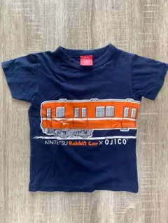 子ども電車柄Ｔシャツ　KINTETSU Rabbit Car 110〜120㎝のサムネイル