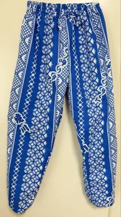 ［ハンドメイド］浴衣リメイク　相撲反物で作ったもんぺパンツ　①