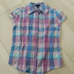 GapKids 半袖チェックシャツ 140cm