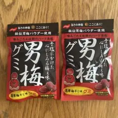 新品未開封　ノーベル 男梅グミ 2袋セットのサムネイル