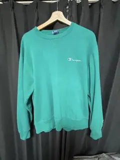 Champion ターコイズ グリーン　スウェット