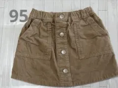 西松屋　コーデュロイスカート ブラウン95cm
