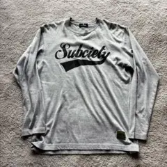 【USED】subciety ロゴプリント　長袖Tシャツ