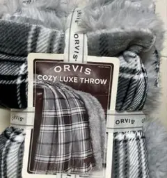 ORVIS COZY LUXE THROW グレー系チェック