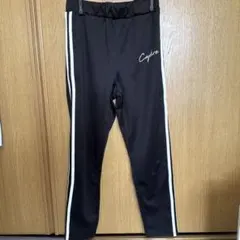 サイドライン ジャージパンツ ブラック