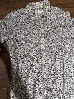 Levi's 花柄 半袖シャツ ホワイト ブラック Sのサムネイル