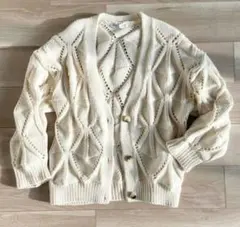 ZARA オープンニットカーディガン　S