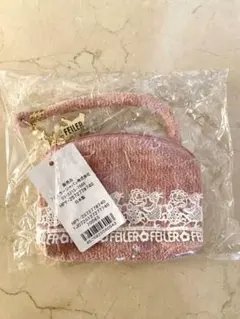 FEILER 近沢レース コラボ サイドポーチ ハイジ ペイズリーピンク柄良品 8/1発売近沢レース店×フェイラー新作2025♡ハイジ×ピンクレース