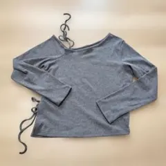 Dazy Plus 長袖 カットソー グレー 1XL ニット 大人可愛いのサムネイル