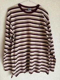 【美品】HANGTEN ハングテン 長袖Tシャツ　クルーネック　ボーダー　ロンTのサムネイル
