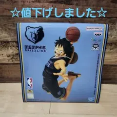 ルフィ グリズリーズ フィギュア 『ONE PIECE×NBA』 ONE PIECE ×NBA MONKEY.D.LUFFY グリズリーズ - メルカリ