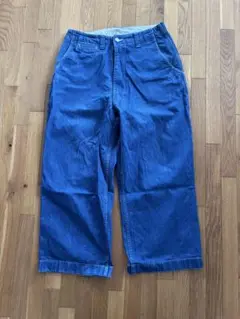 E.TAUTZ CORE FIELD TROUSERS DENIM ブルー
