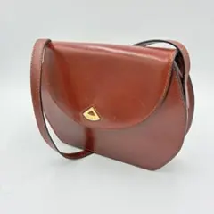 BALLY バリー　ブラウンレザー ショルダーバッグ　ヴィンテージ