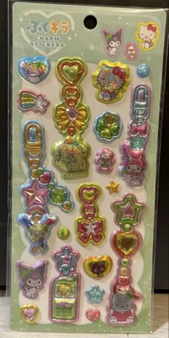 サンリオ　ぷくキラチャームステッカー