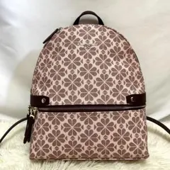 新品未使用タグ付き　kate spade newyork リュック　フラワー　革