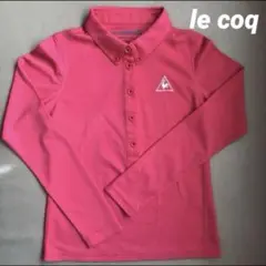 【美品】ルコック レディース ♡長袖ボタンダウンポロシャツ Sサイズ
