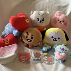 BT21 ぬいぐるみ キーホルダー ポーチ など まとめ売り 12点