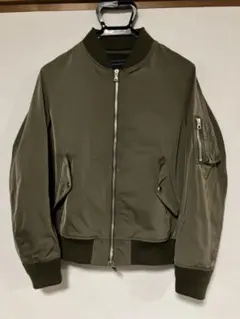 【美品】ナノユニバース　MA-1　カーキ　S