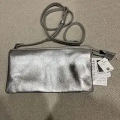 新品★NATURAL BEAUTY BASIC シルバーショルダーバッグ