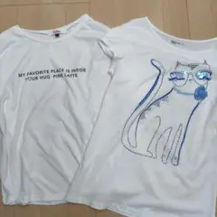 Pink Latte ・ZARA Tシャツ ホワイト 2枚160のサムネイル
