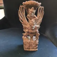 木製神話的キャラクター彫刻 約21cm