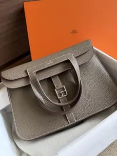 HERMES エルメス アルザン25 エトゥープ シルバー金具 - メルカリ