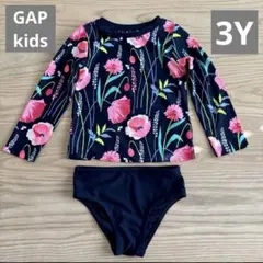 GAPキッズ　95㎝　100㎝　スイムウェア　花柄ラッシュガード