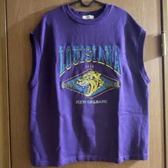 WEGO ノースリーブTシャツ パープル LOUISIANAのサムネイル