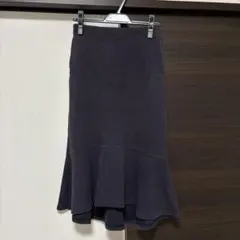 UNIQLO ネイビー マーメイドスカート ロングスカート