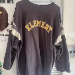 ELEMENT ブラック 長袖カットソー L