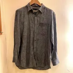 BANANA REPUBLIC 長袖シャツ XL グレー シャンブレー