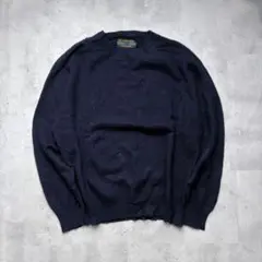 J.CREW 90s 紺タグ コットン クルーネックニット ネイビー - メルカリ