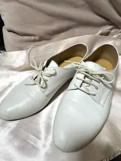 【人気】マッキントッシュフィロソフィー レースアップシューズ 白 23cm