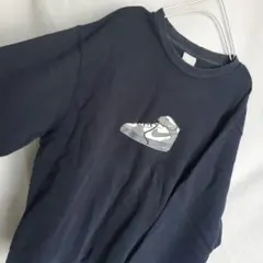 00s NIKEナイキ　エアフォース1 スニーカー　スウェットトレーナーAF1紺