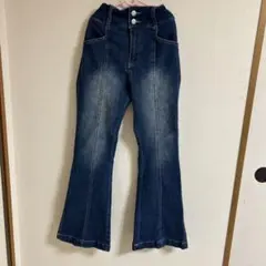 ラブトキシック スタイルアップ デニムパンツ フレアシルエット 160cm