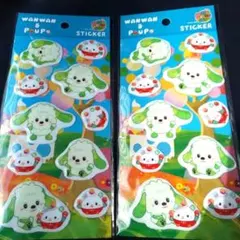 いないいないばあ ワンワン&ぽぅぽ ぷくぷく ステッカー シール 人気 新品