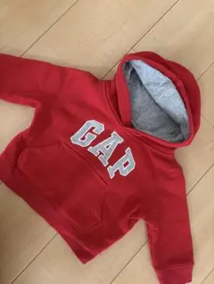 GAP フード付きトレーナー 6-12M 赤　パーカー