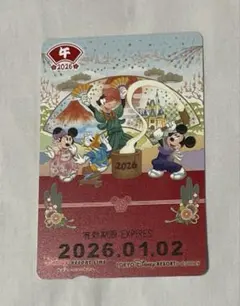 使用済み　ディズニーリゾートライン　フリー切符